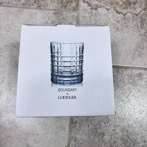 Godinger Double Old Fashioned Whiskey Clear Glasses 11 Oz. Set Of 4 New